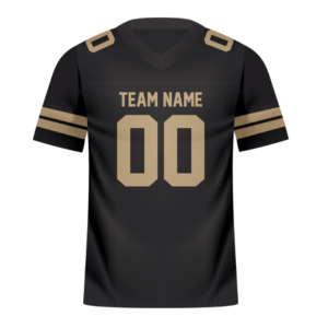 black and gold football jersey