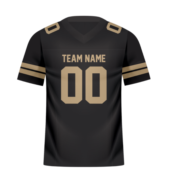 black and gold football jersey