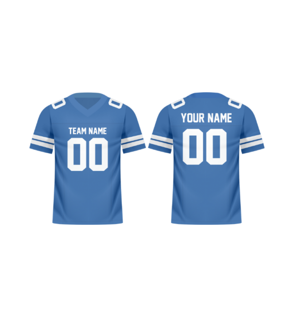 custom football jersey blue