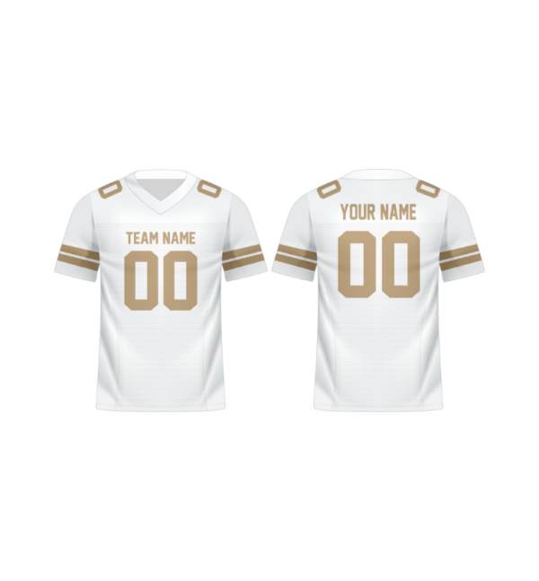 custom jersey white and gold