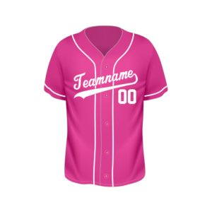 custom baseball jersey pink